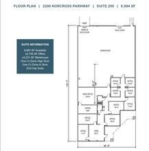 2200 Norcross Pkwy, Norcross, GA for lease Floor Plan- Image 1 of 1