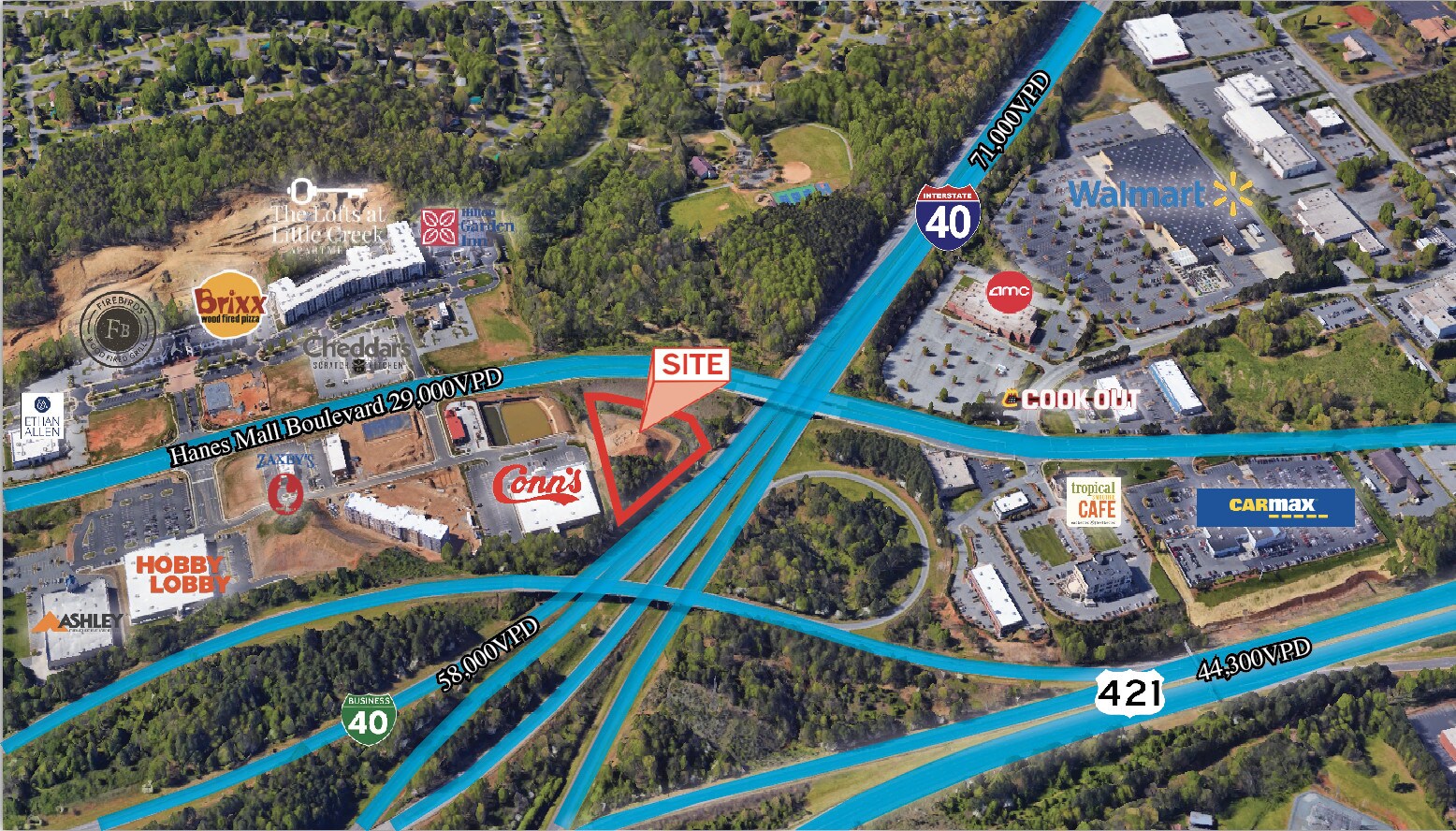 4612 Hanes Mall Blvd, WinstonSalem, NC 27103 Land for Sale