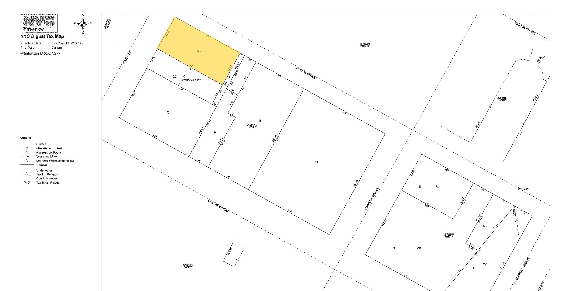 511 Fifth Ave, New York, NY for sale Plat Map- Image 1 of 1