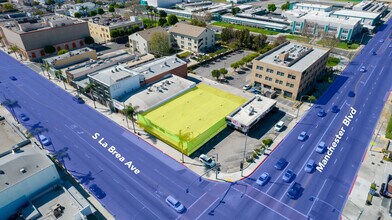 213-219 S La Brea Ave, Inglewood, CA - AERIAL  map view - Image1