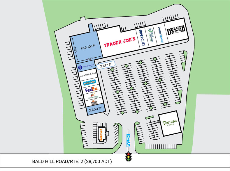 1000 Bald Hill Rd, Warwick, RI for lease - Site Plan - Image 2 of 7