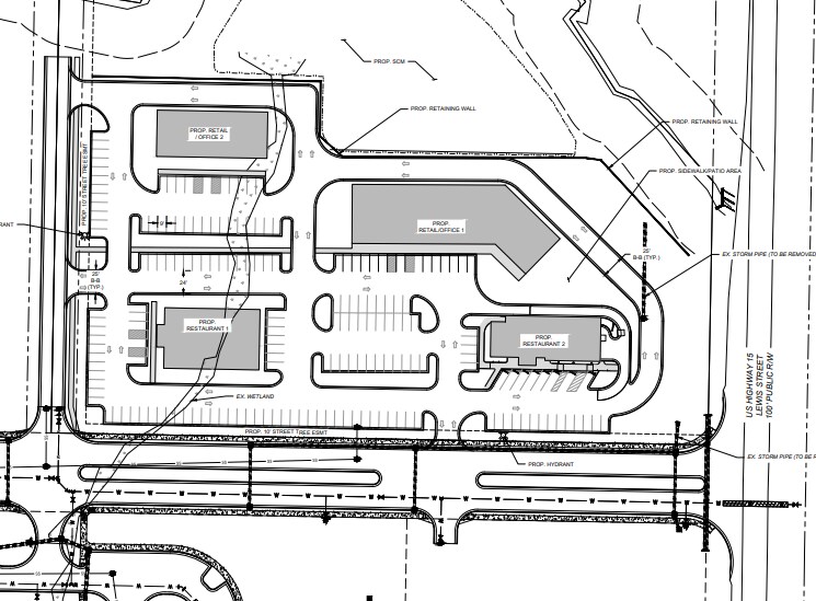 Lewis St., Oxford, NC for lease Site Plan- Image 1 of 2