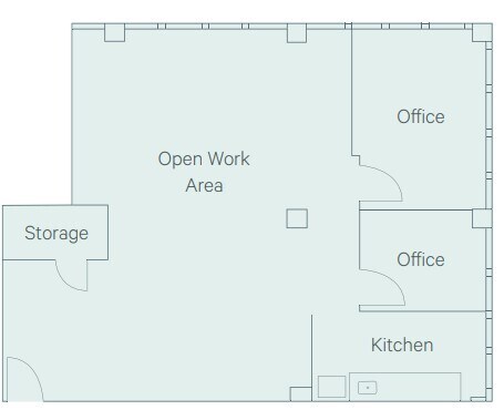 11520 100 Av NW, Edmonton, AB T5K 0J7 - Unit 210 -  - Floor Plan - Image 1 of 1
