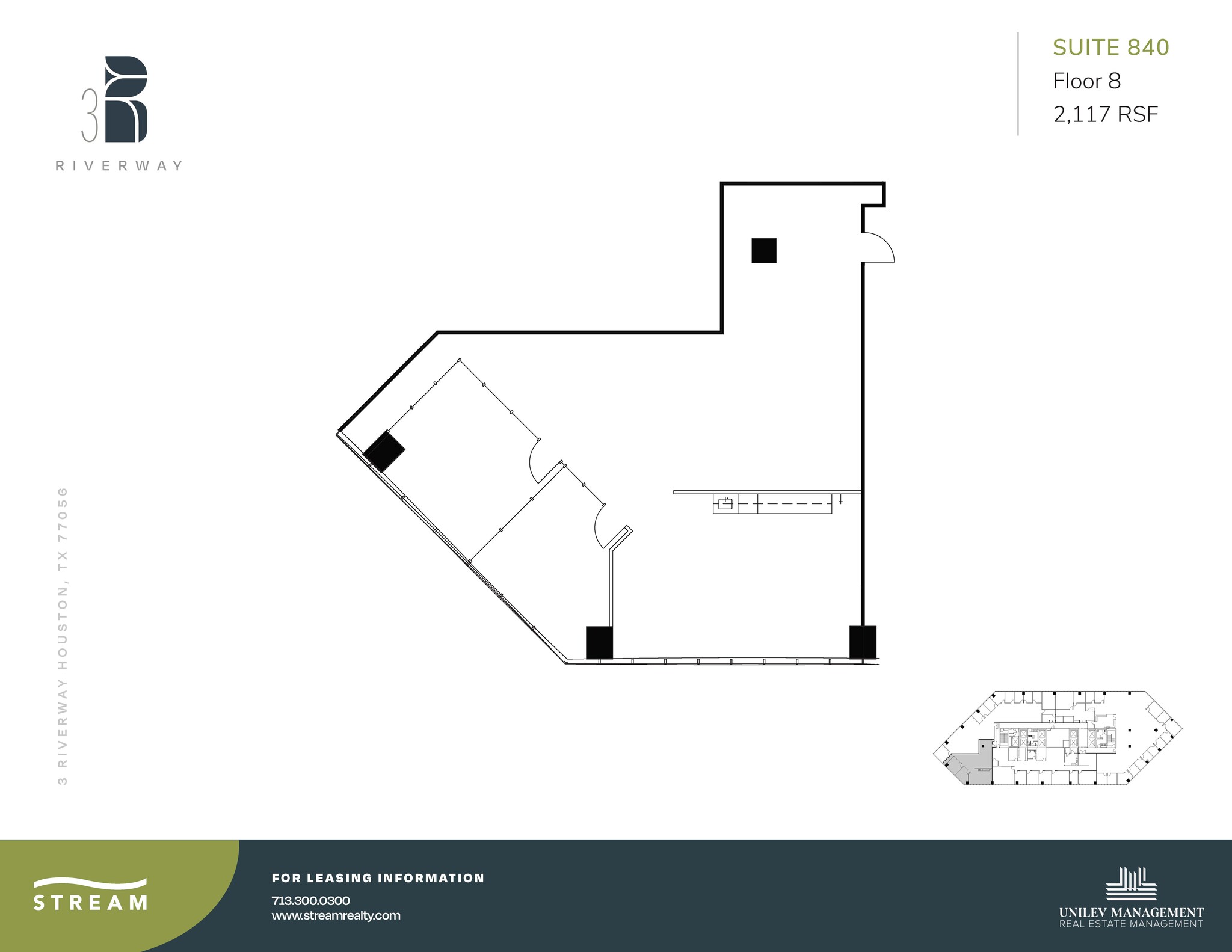 3 Riverway, Houston, TX for lease Floor Plan- Image 1 of 1