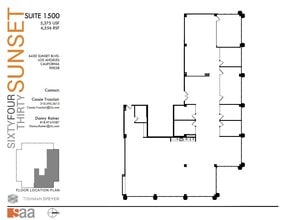 6430 W Sunset Blvd, Los Angeles, CA for lease Floor Plan- Image 1 of 1
