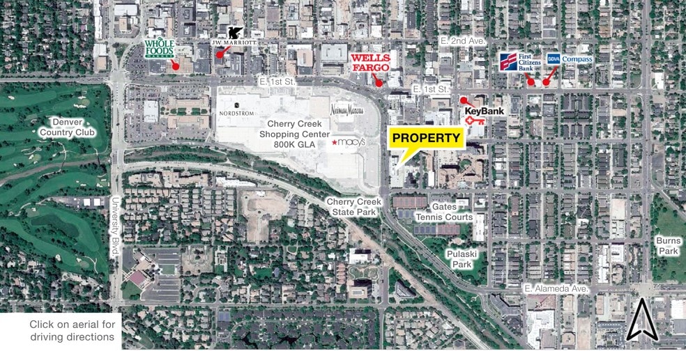 50 S Steele St, Denver, CO for lease - Aerial - Image 2 of 7
