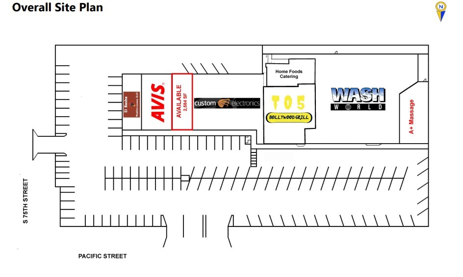 7503-7519 Pacific St, Omaha, NE for lease - Site Plan - Image 2 of 2