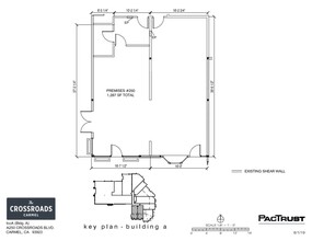 243 Crossroads Blvd, Carmel, CA for lease Floor Plan- Image 1 of 1