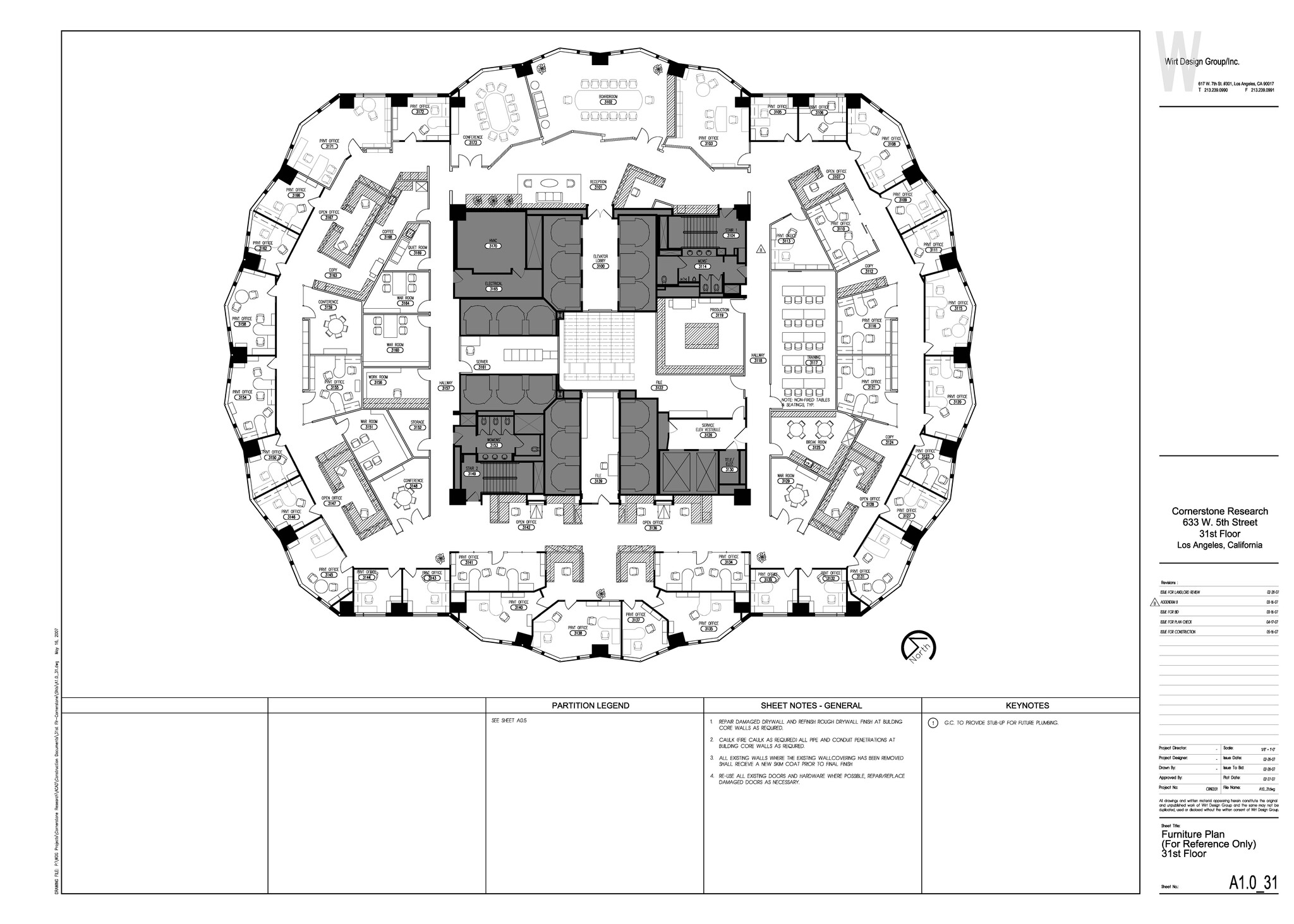 633 W 5th St, Los Angeles, CA for lease Floor Plan- Image 1 of 2