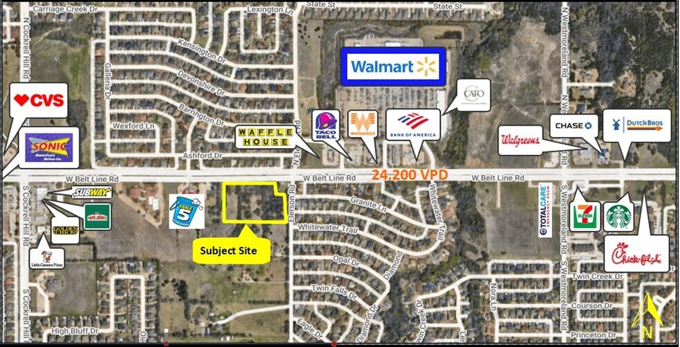 W Belt Line & Elerson Rd, DeSoto, TX for sale - Primary Photo - Image 1 of 1