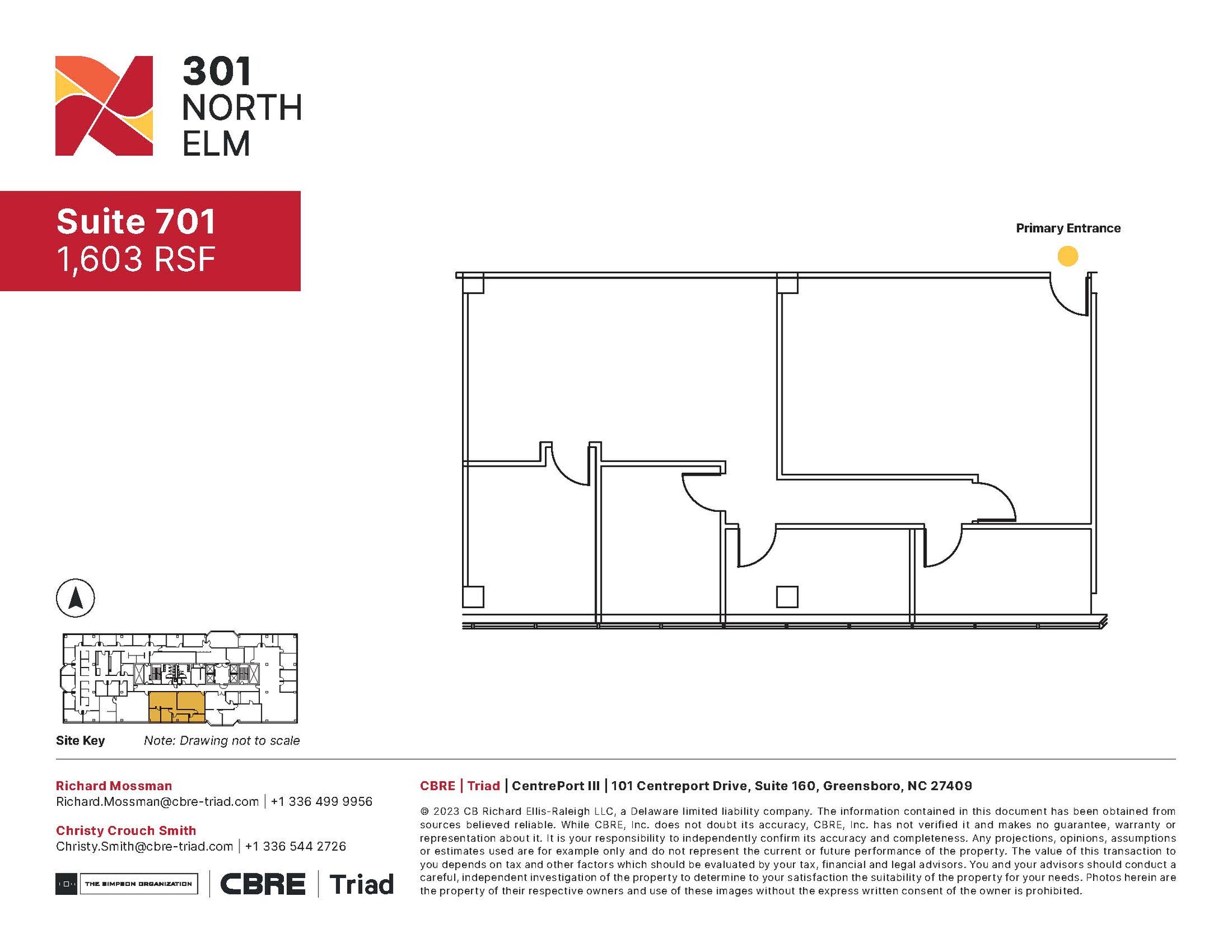 301 N Elm St, Greensboro, NC for lease Floor Plan- Image 1 of 1