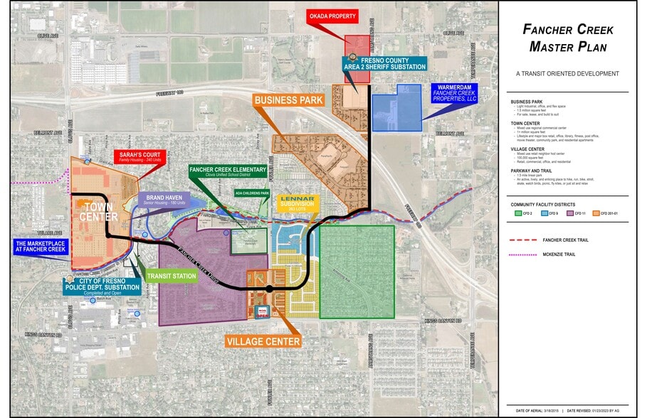 Fancher Creek Dr, Fresno, CA for lease - Site Plan - Image 2 of 2