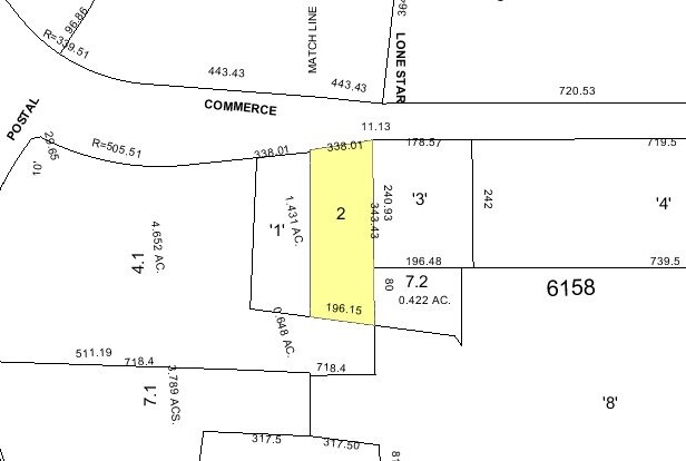 2424 W Commerce St, Dallas, TX for sale Plat Map- Image 1 of 1