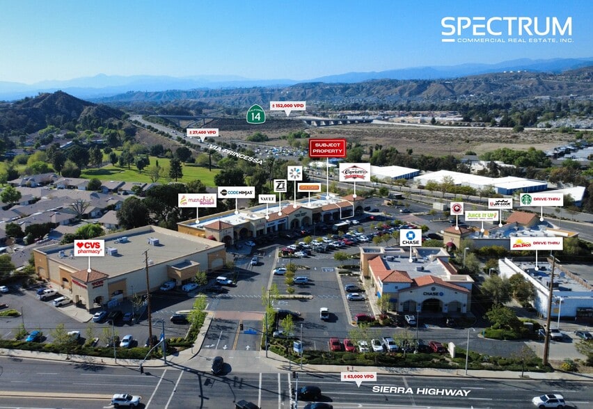 26861-26925 Sierra Hwy, Newhall, CA for lease - Aerial - Image 2 of 15
