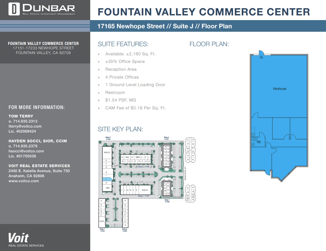 17151 Newhope St, Fountain Valley, CA for lease Floor Plan- Image 1 of 1