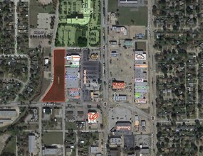 525 Galloway Ave, Mesquite, TX - AERIAL  map view