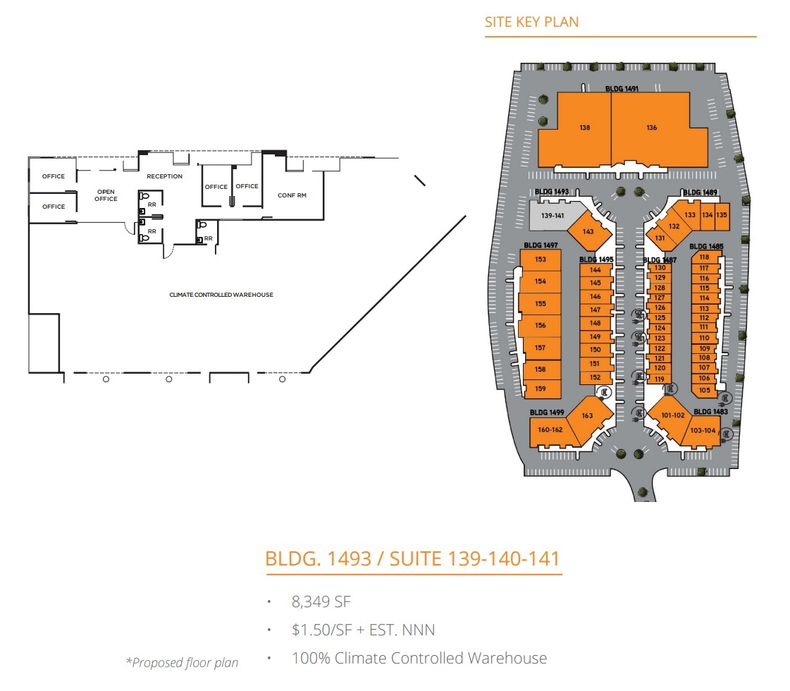 1491 Poinsettia Ave, Vista, CA for lease Floor Plan- Image 1 of 1