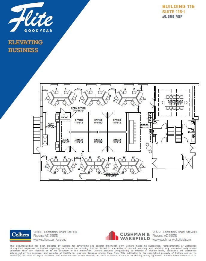 1300 S Litchfield Rd, Goodyear, AZ for lease Floor Plan- Image 1 of 1