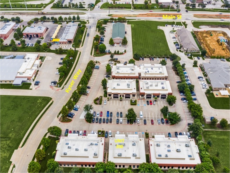 9191 Kyser Way, Frisco, TX for lease - Aerial - Image 2 of 5