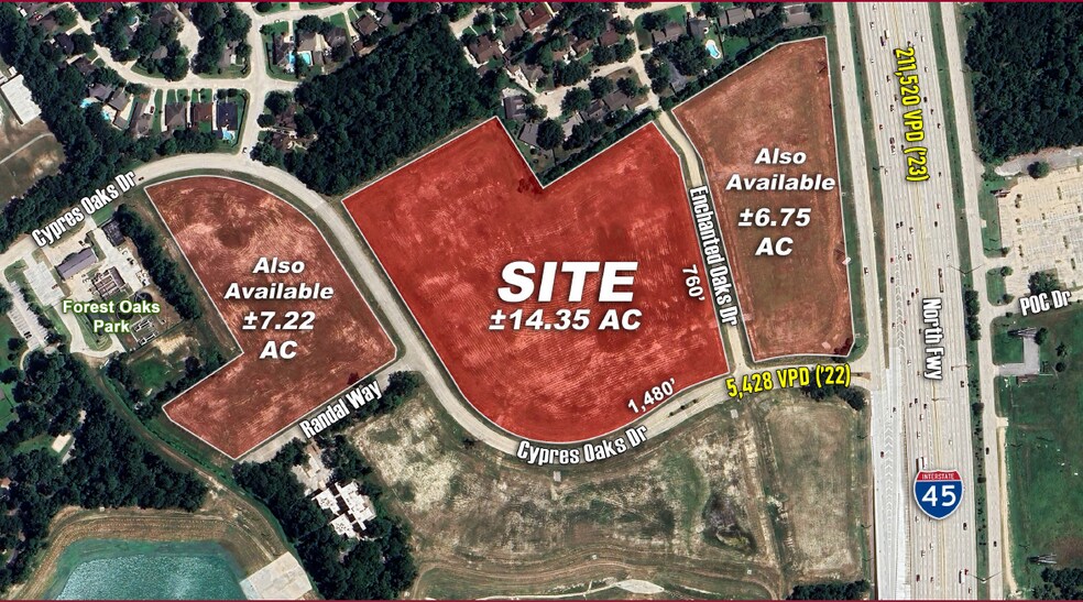 N IH-45 @ Cypress Oaks Dr, Spring, TX for sale - Building Photo - Image 1 of 1