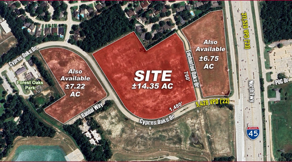 N IH-45 @ Cypress Oaks Dr, Spring, TX for sale - Primary Photo - Image 1 of 1