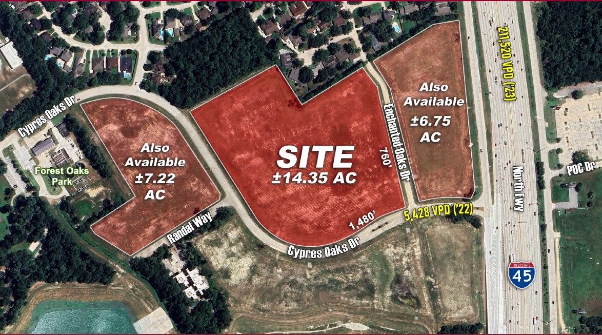 N IH-45 @ Cypress Oaks Dr, Spring, TX for sale Building Photo- Image 1 of 1