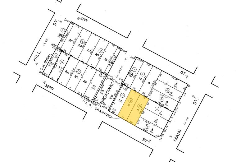 3119-3121 S Main St, Los Angeles, CA for lease - Plat Map - Image 3 of 4