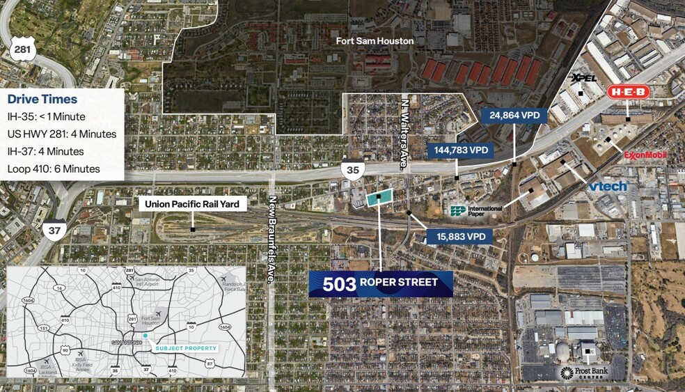 503 Roper St, San Antonio, TX for lease - Aerial - Image 2 of 3