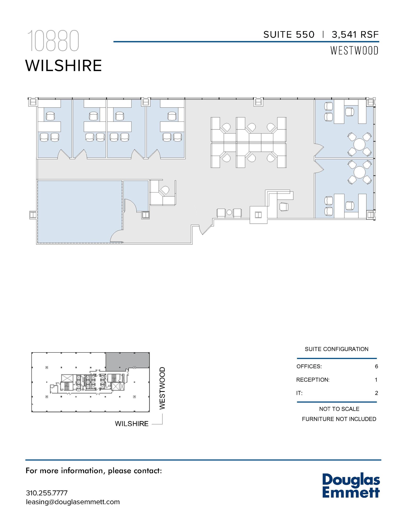 10880 Wilshire Blvd, Los Angeles, CA for lease Floor Plan- Image 1 of 1