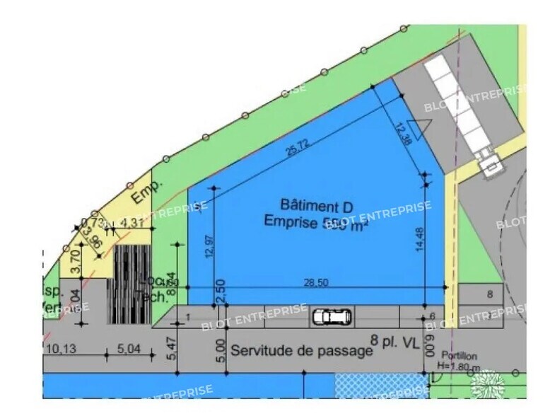 Flex in Les Sorinières for lease - Site Plan - Image 3 of 3