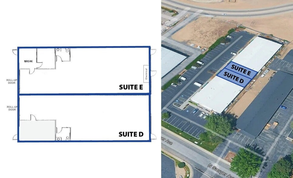 5220 N Sawyer Ave, Garden City, ID for lease - Floor Plan - Image 2 of 2