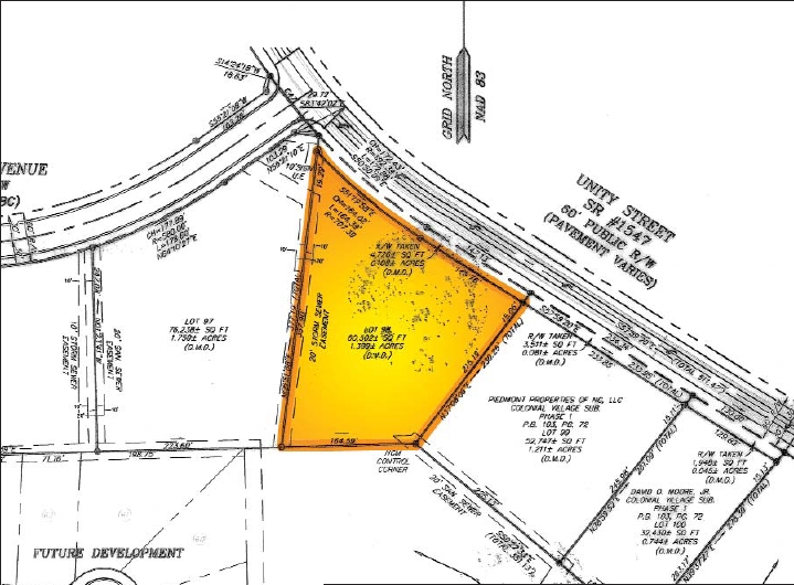 6343 Unity St, Trinity, NC for sale - Plat Map - Image 2 of 2