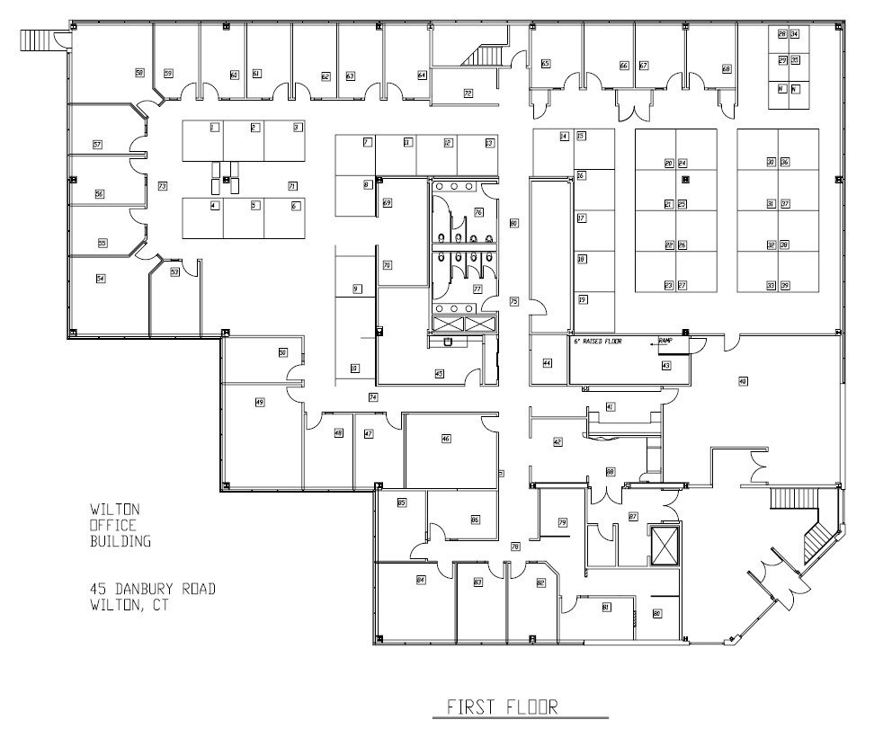 45 Danbury Rd, Wilton, CT for lease Floor Plan- Image 1 of 1