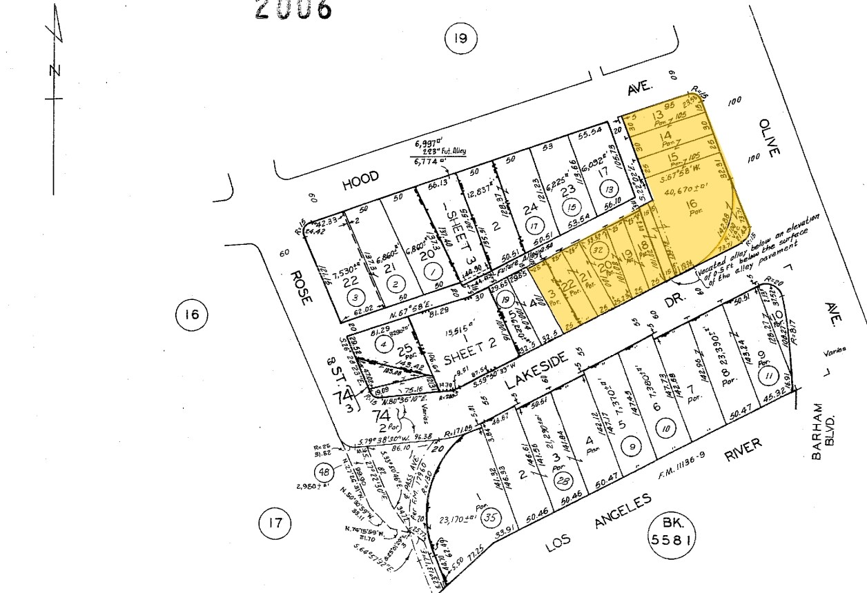 4411 W Olive Ave, Burbank, CA for sale Plat Map- Image 1 of 1