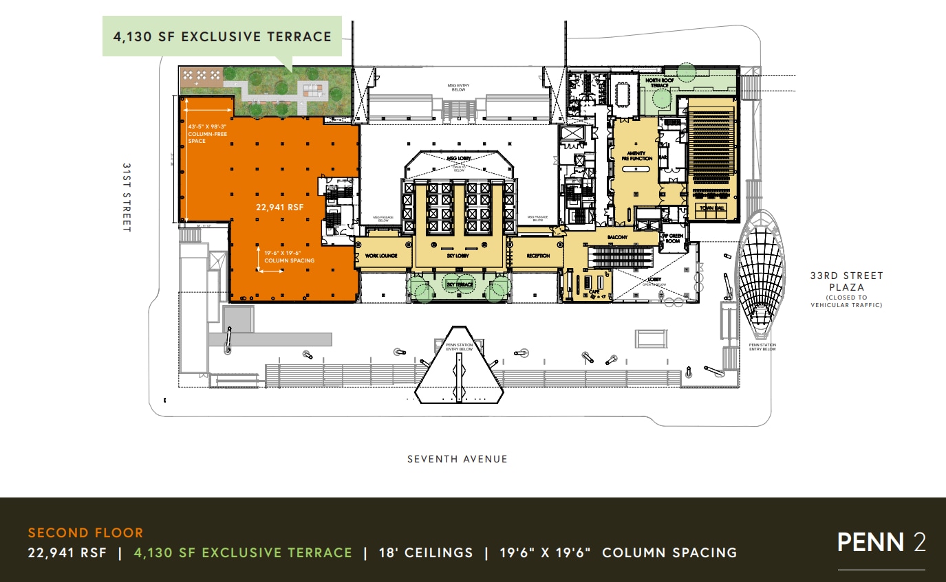 PENN 2, New York, NY for lease Floor Plan- Image 1 of 1