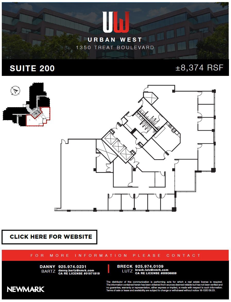 1350 Treat Blvd, Walnut Creek, CA for lease Floor Plan- Image 1 of 1