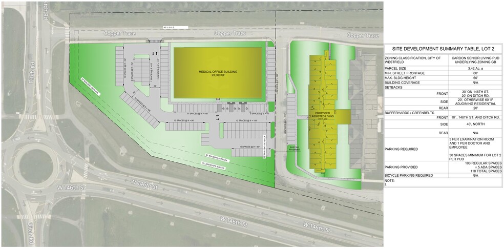 1390 W 146th St, Westfield, IN for lease - Site Plan - Image 2 of 3