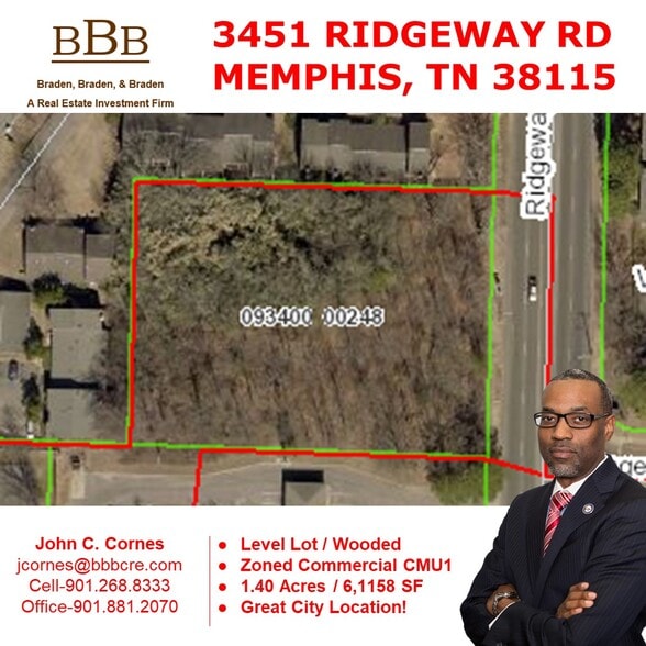 3451 Ridgeway Rd, Memphis, TN 38115 Land for Sale