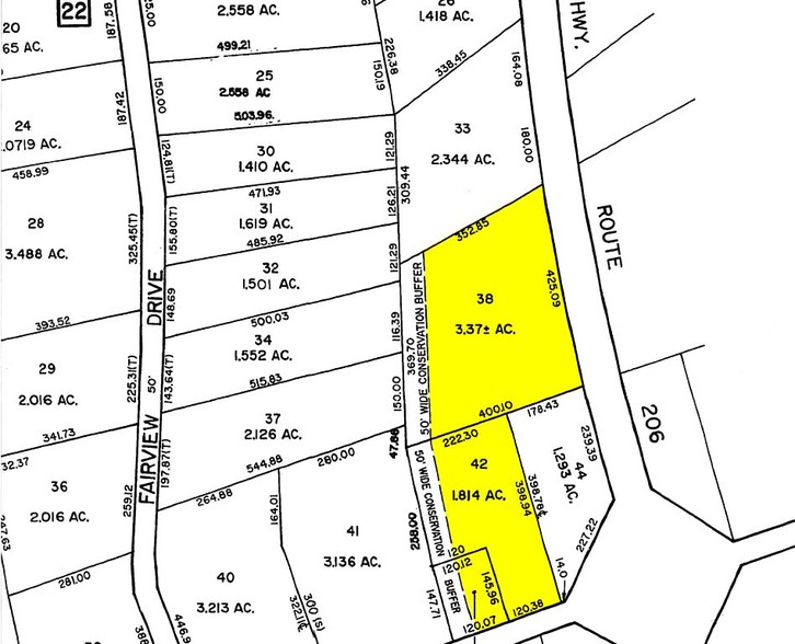 1545 Route 206, Bedminster, NJ for lease - Plat Map - Image 2 of 6