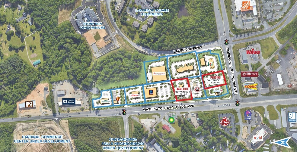 Washington Hwy at Sliding Hill Road, Glen Allen, VA for sale - Building Photo - Image 2 of 3