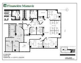 2000 Rue Peel, Montréal, QC for lease Floor Plan- Image 1 of 1