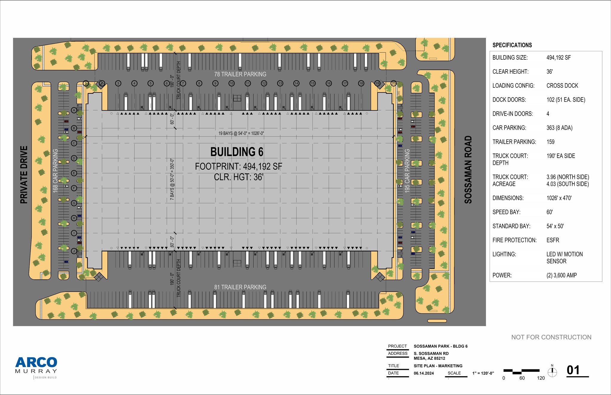 NWC Loop 202 & Sossaman Rd, Mesa, AZ for lease Site Plan- Image 1 of 2