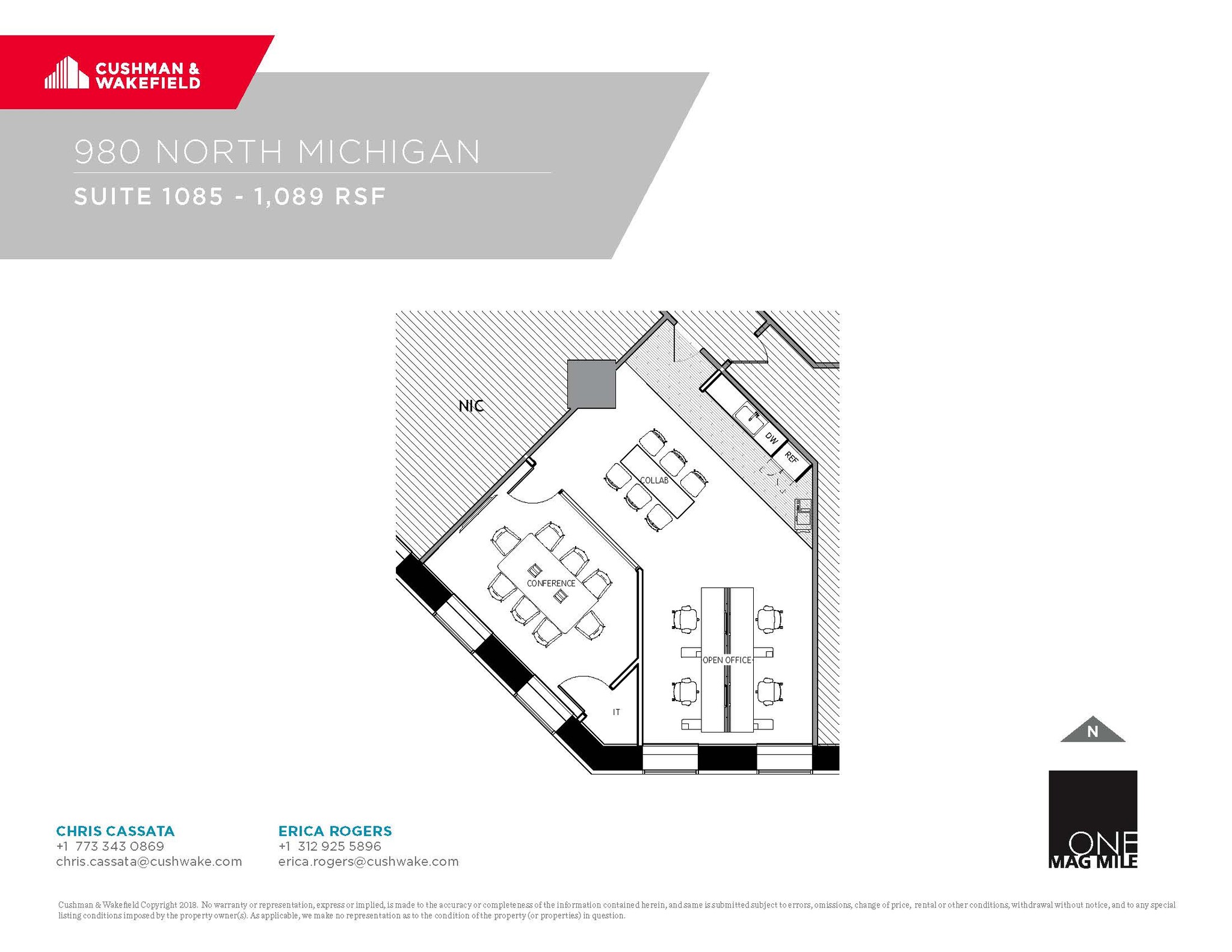 980 N Michigan Ave, Chicago, IL for lease Floor Plan- Image 1 of 1