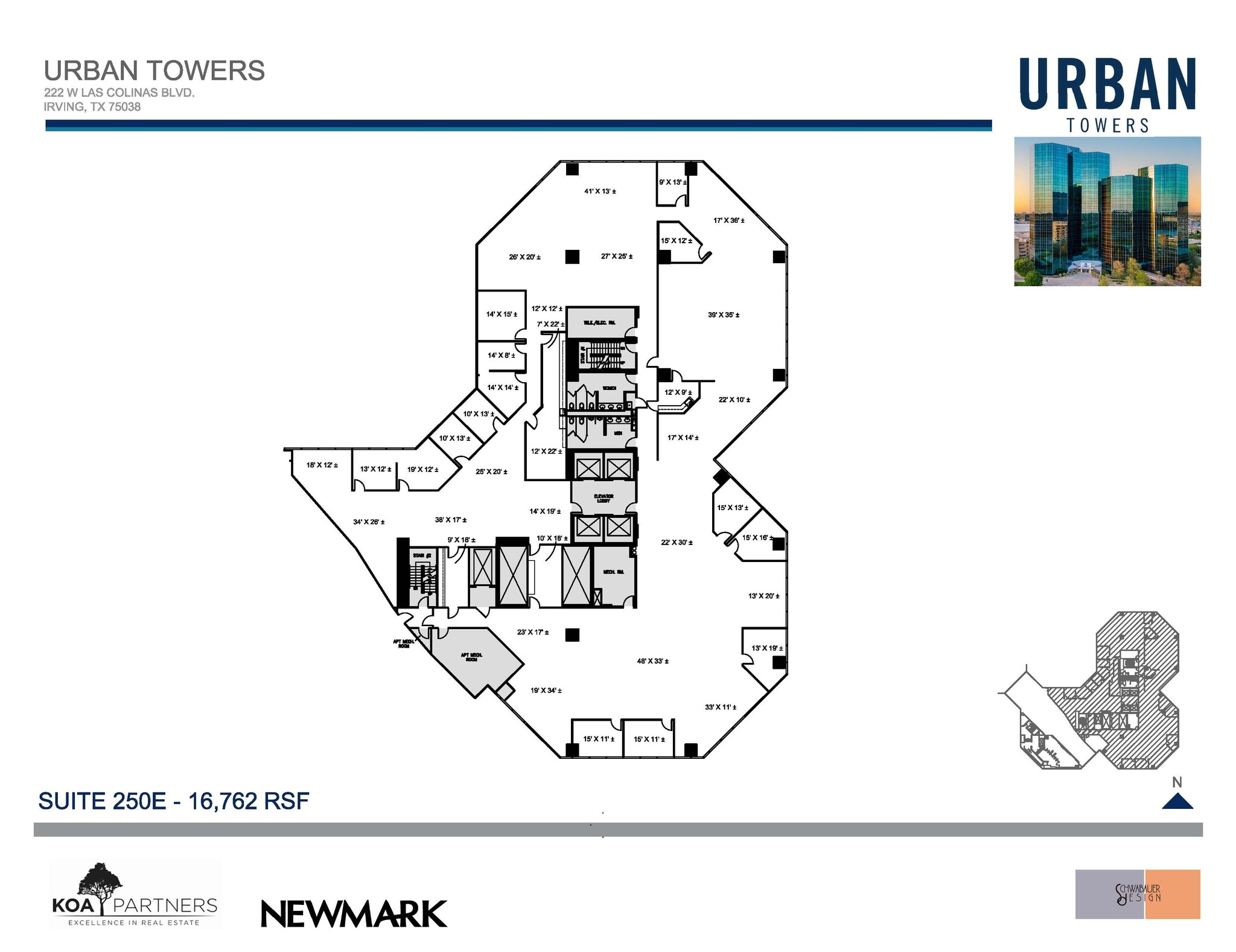 222 W Las Colinas Blvd, Irving, TX for lease Floor Plan- Image 1 of 1