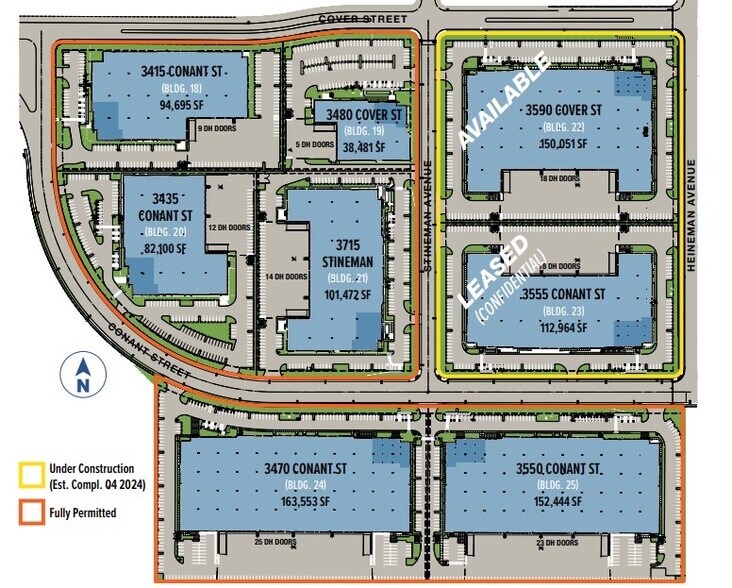 3550 Conant St, Long Beach, CA for lease - Site Plan - Image 2 of 7