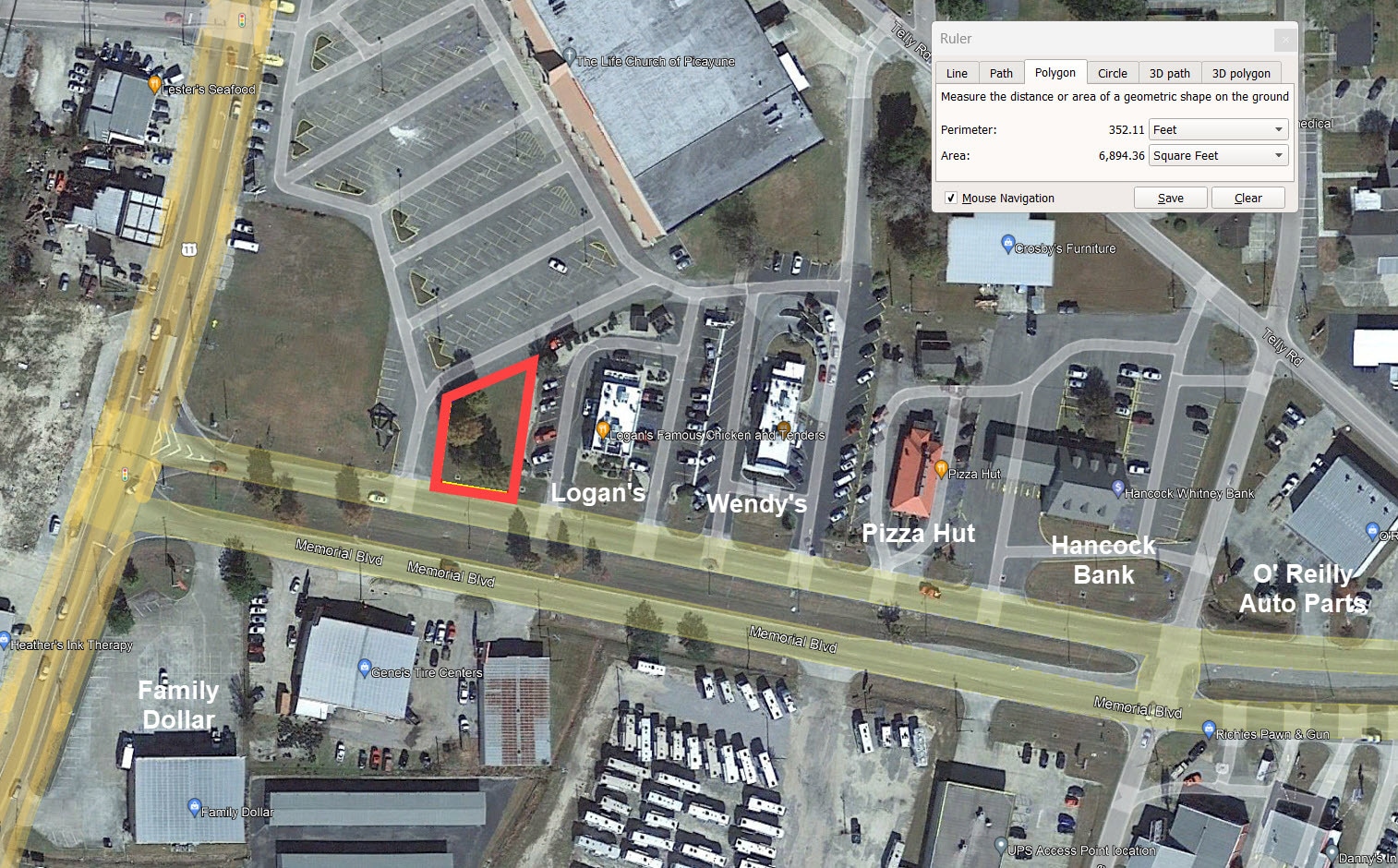 801 Highway 11 S, Picayune, MS for lease Plat Map- Image 1 of 4