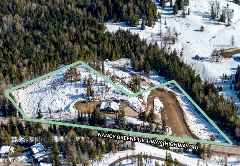 3052 Nancy Greene Hwy, Rossland, BC for sale - Aerial - Image 2 of 3
