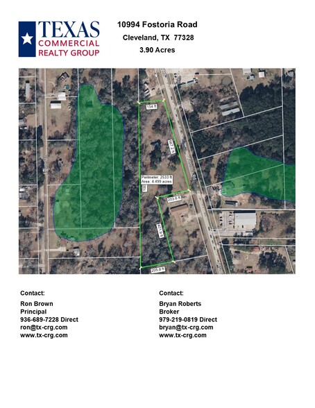 10994 Fostoria Rd, Cleveland, TX for sale - Aerial - Image 2 of 3