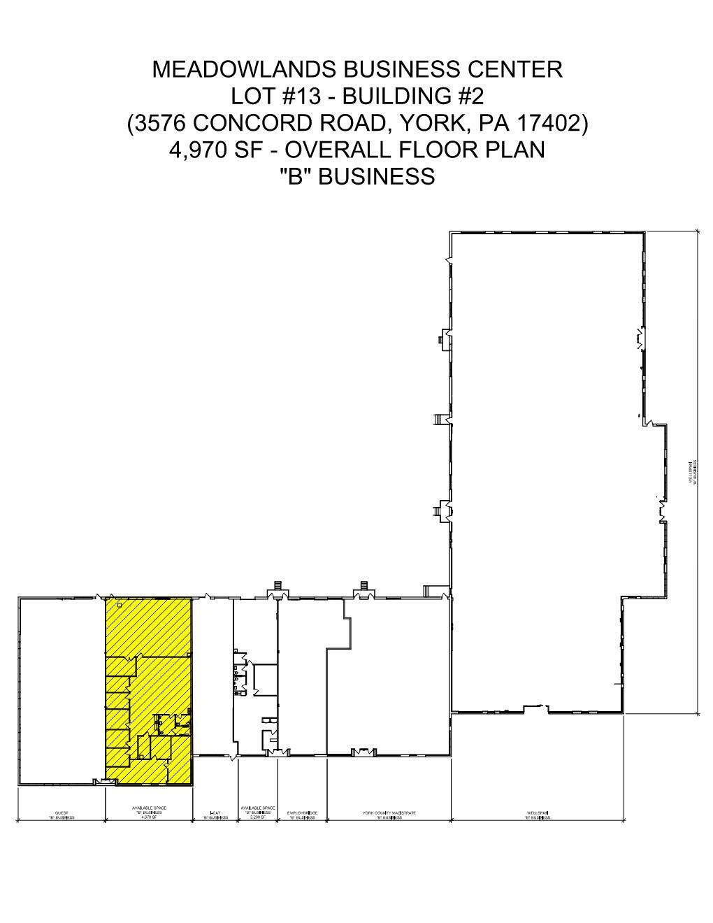 3542-3578 Concord Rd, York, PA for lease Floor Plan- Image 1 of 8
