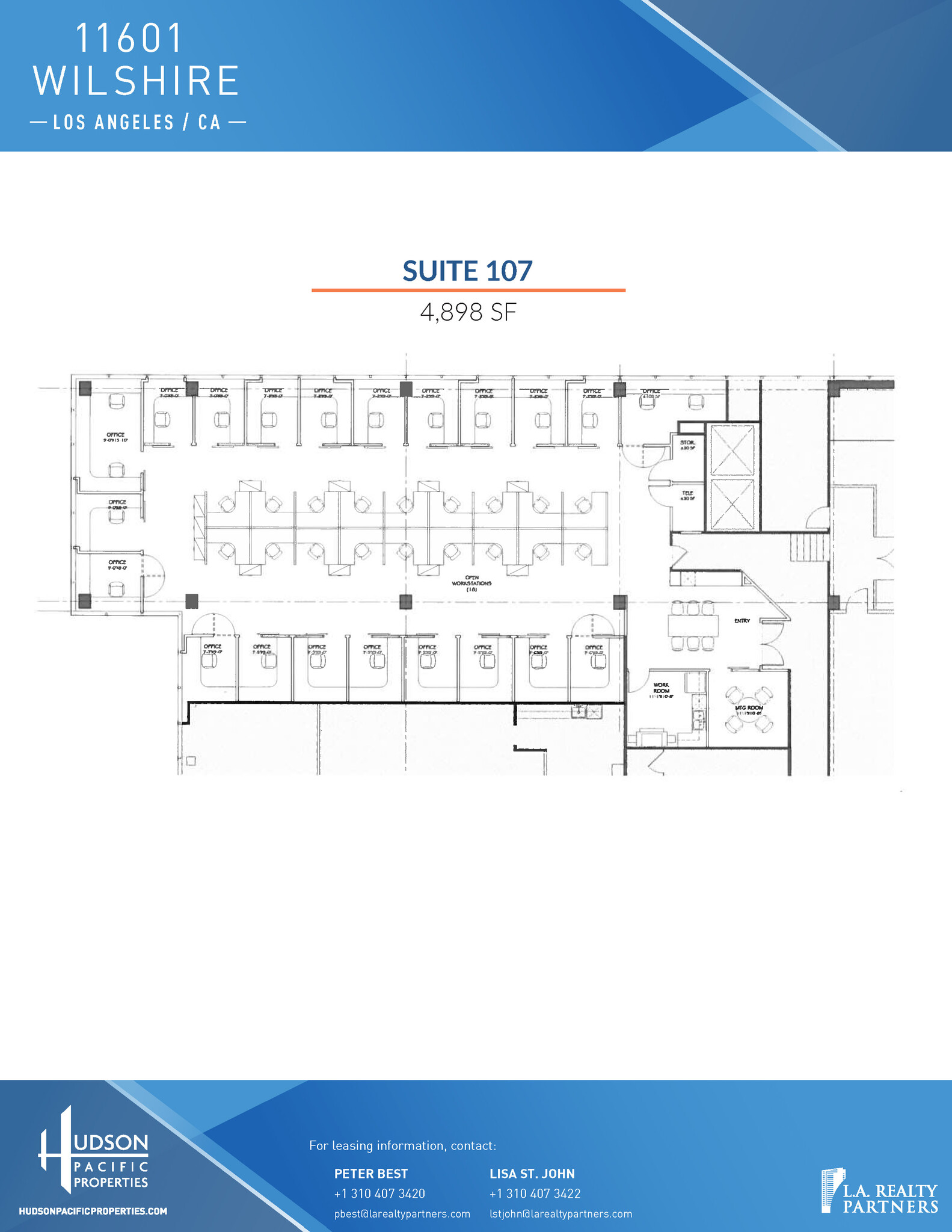 11601 Wilshire Blvd, Los Angeles, CA for lease Floor Plan- Image 1 of 1